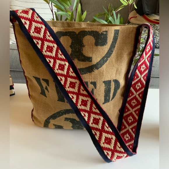 TORY BURCH FEED BURLAP HOLT RENFREW COLLECTION BAG 2012 - Picture 4 of 6